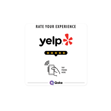 Qake Yelp Review Booster Coaster - Simplify Your Customer Feedback Process