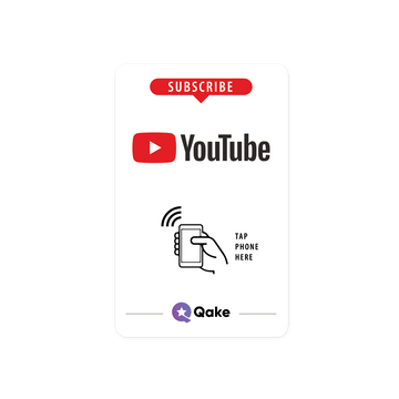 Qake YouTube Subscription NFC Card for Rapid Channel Growth