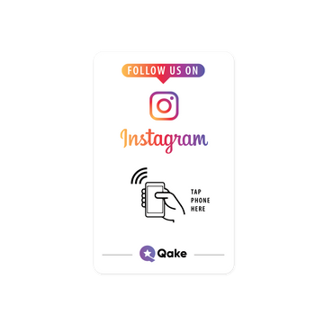 Qake Instagram Follower NFC Card for Instant Social Media Growth