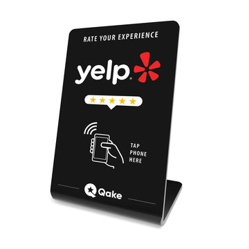 Qake Yelp Review Booster Stand - Streamline Your Customer Yelp Reviews
